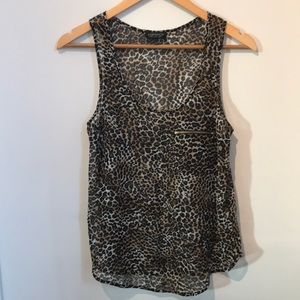 Top shop leopard print top